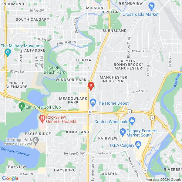 DermNurse Medical Aesthetics location map: 358 58 Ave SW Suite 110, Calgary, Alberta