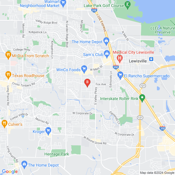 Towing In Lewisville Tx location map: 1067 brown wood dr, Lewisville, TX